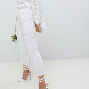 ASOS EDITION Embellished Suit Pants